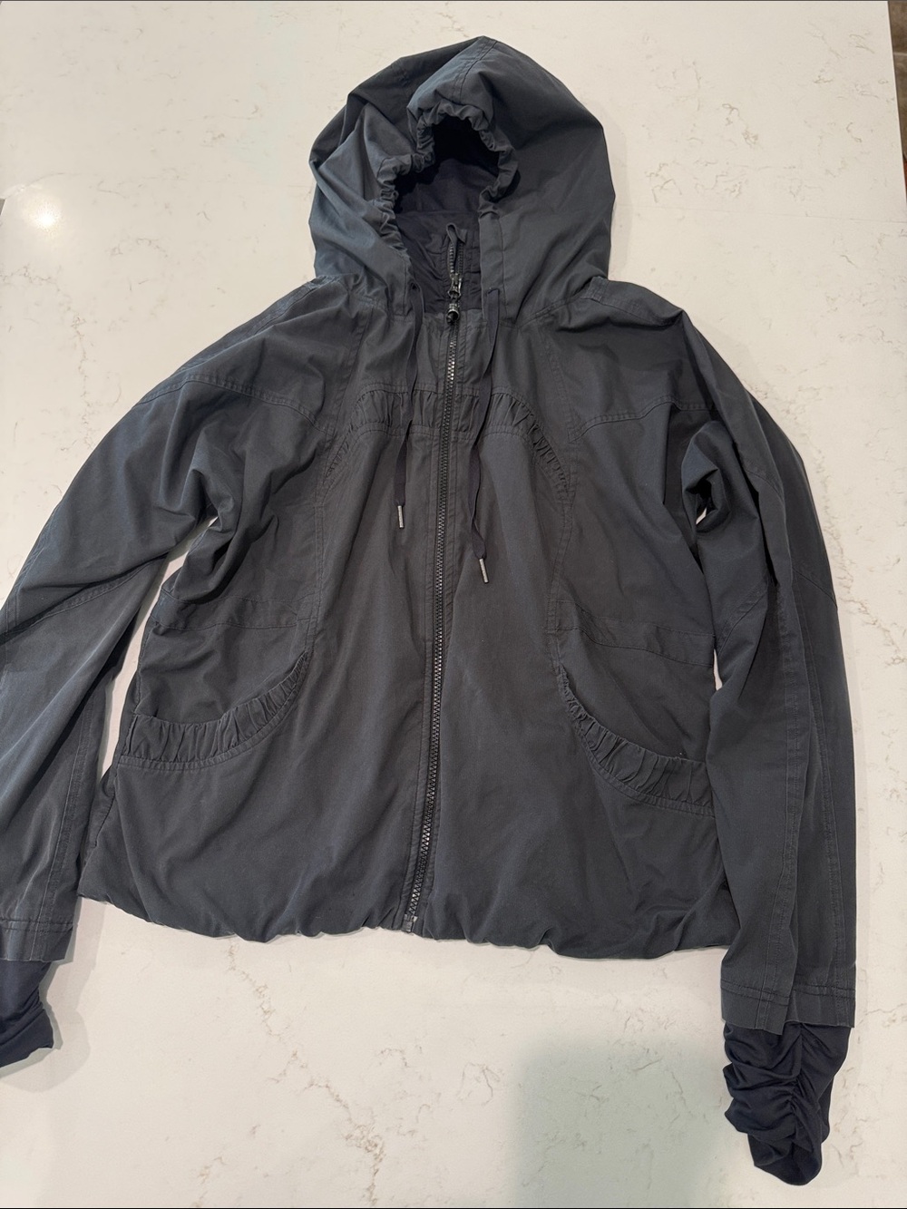 lululemon athletica Women's Hooded lined Windbreaker - Black
